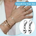 thumbnail image 2 of JESOT Lightweight 0.39" x 0.02" Stainless Steel Silver Double Lobster Clasp Extender, 4 Pieces, 2 of 6