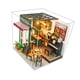 thumbnail image 2 of Casas de café DIY con muebles, casa pequeña hecha a mano, juguetes, ilustraciones de exhibición, Mini Kits de construcción de casas para adultos,, 2 of 9
