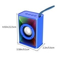 thumbnail image 3 of SNGMN Bluetooth Speaker with Colorful Ambient Light, Outdoor Car Desktop Mini Subwoofer Speaker, Supports Bluetooth Card FM USB Modes, 12 Hours Music Playback, 3 of 9