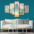 thumbnail image 3 of TISHIRON 5PCS Framed Jesus Canvas Wall Art Set,50"x24" Jesus Christ Canvas Art Decor, 3 of 7