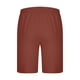 thumbnail image 5 of Mens Casual Pantalones Cortos Bolsillo Sólido Elástico Cintura Recta Medio Pantalones Cortos, Pantalones Deportivos para Al Aire Libre Y Diario, 5 of 9