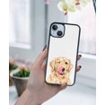 thumbnail image 5 of FINCIBO Soft Rubber Protector Cover Case for Apple iPhone 14 6.1" 2022, Winking Golden Retriever Dog, 5 of 5