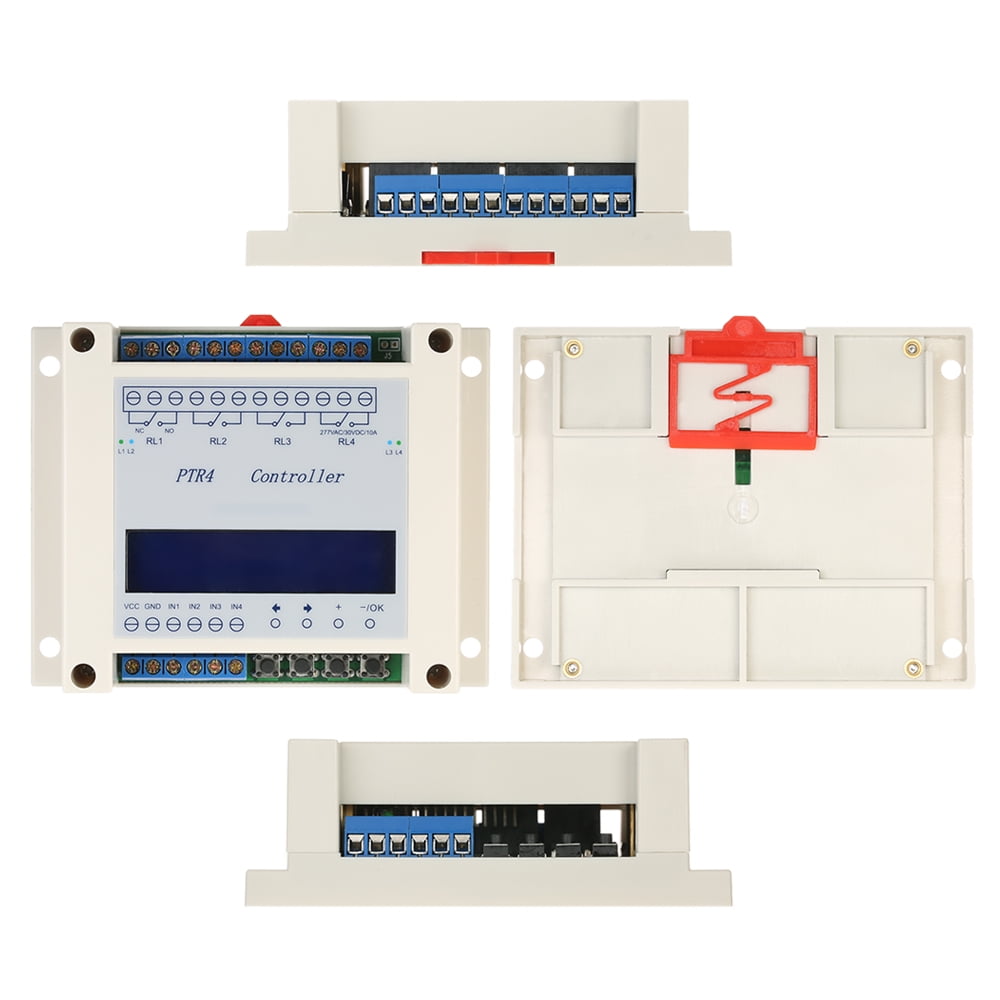 DC6-40V 4-Channel Programmable Digital Time Relay Timer Controller LCD R0U0 