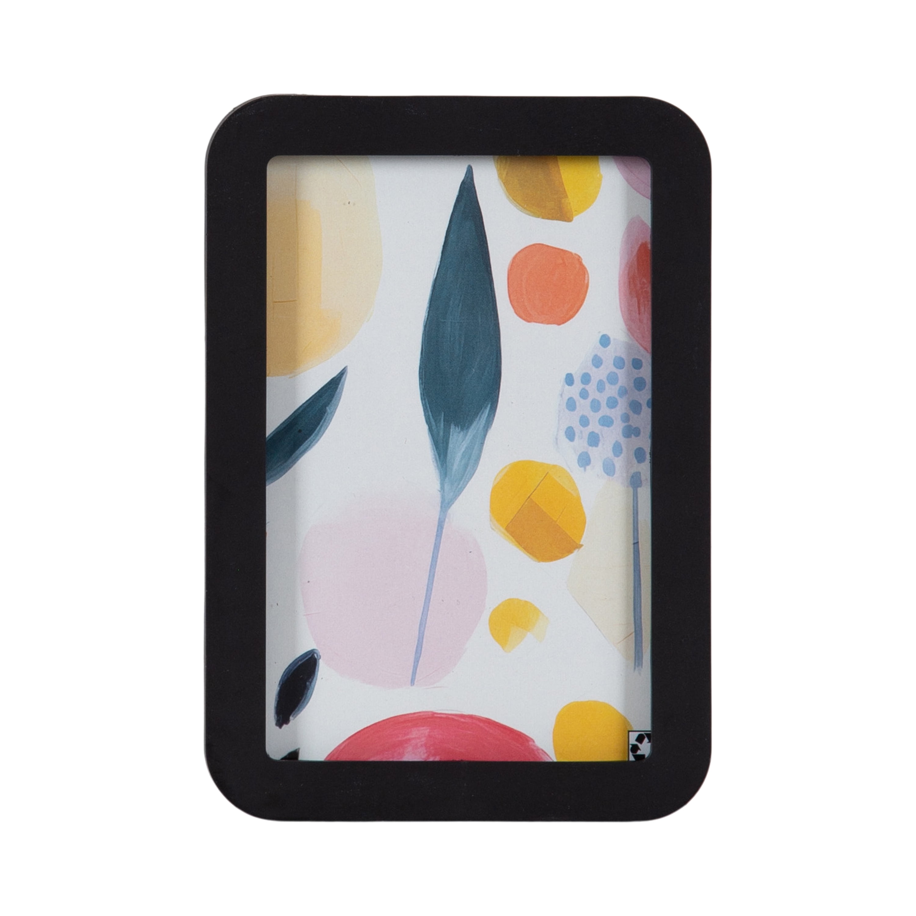 (3 pack) DesignOvation 4x6 Rounded Basic Black Decorative Tabletop Picture Frame