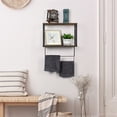 thumbnail image 3 of Oumilen Wall Mount Bathroom Shelf Rustic 8.07"x15.75" 2 Tier, 3 of 7