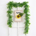 thumbnail image 2 of Plantas artificiales verdes para colgar en la pared, plantas falsas para decoración de interiores, plantas de plástico para colgar en la pared., 2 of 9
