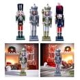 thumbnail image 1 of 4 Piezas 30 Cm Estatuilla De Cascanueces Festival Adorno Navideño Estilo G Soledad Figurita de Cascanueces, 1 of 10
