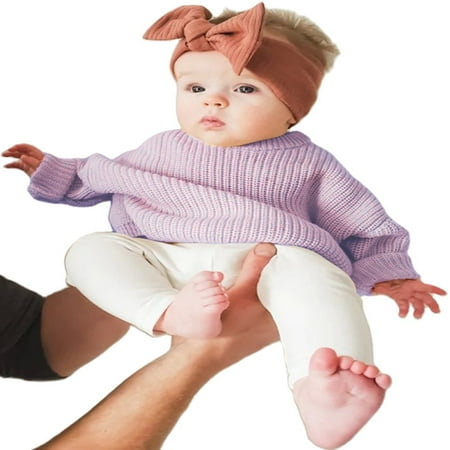 Infant Baby Boy Girl Oversized Knit Sweater Chunky Long Sleeve Pullover Shirt Warm Fall Winter Blouse Top Walmart