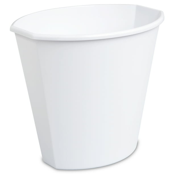 Sterilite 2.5 Gal./9.5 L Bathroom Trash Can, White
