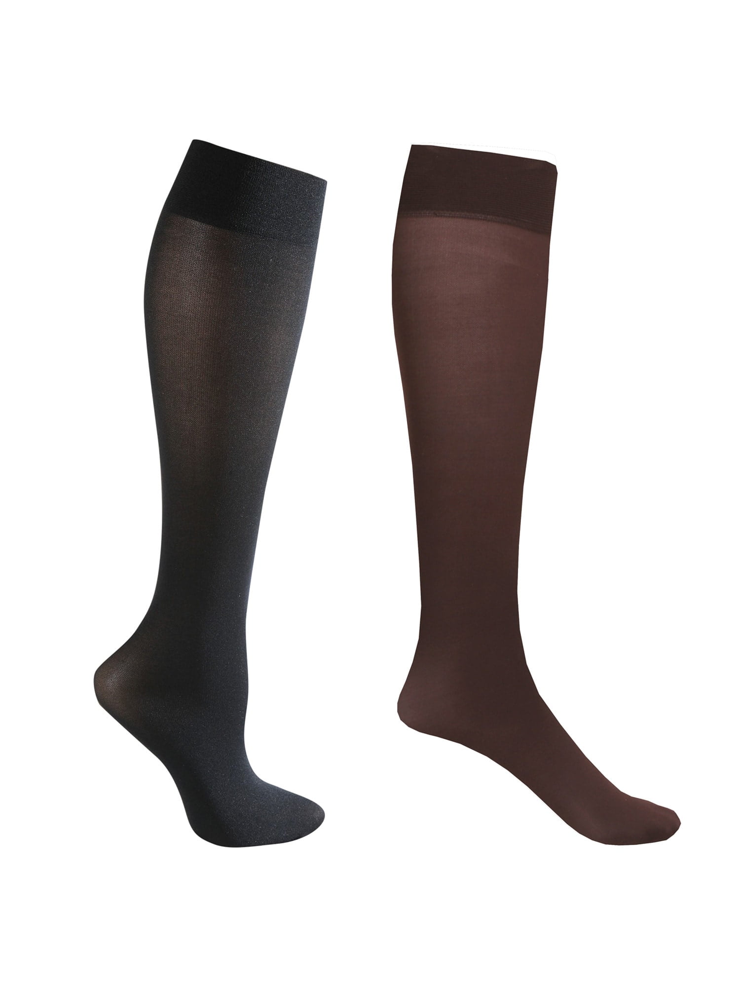 2 Pair Moderate Support Knee High Socks 1520 mmHg Compression