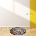 thumbnail image 4 of stanreset Bedroom Area Rugs Non- for Slip Round Carpet Wood Grain Home Pad Rugs for Home Bedroom Living Room Decor No.3, 4 of 4