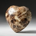 thumbnail image 2 of Polished Brown Petrified Wood Heart from Madagascar (350 grams), 2 of 3