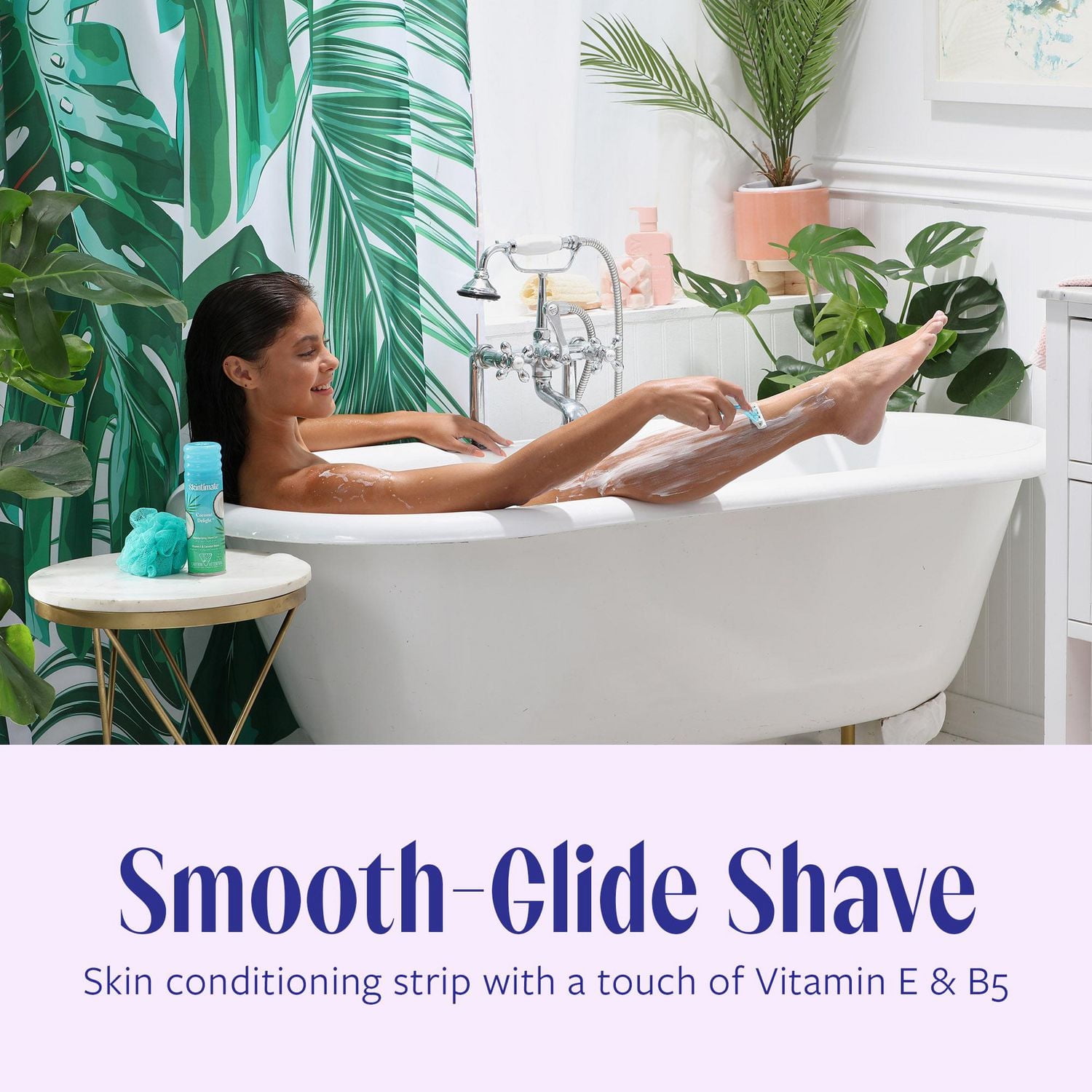 Rasoirs jetables à 4 lames au parfum Coconut DelightMC de marque Skintimate® 4 ct