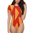 thumbnail image 1 of Fotbe Tortilla chips Body de Mujer con Cuello Redondo y Mangas Cortas, Sin Mangas Ajustado, Suave, Cómodo y Básico-Small, 1 of 7