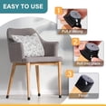 thumbnail image 4 of 24 Pcs Chair Leg Floor Protectors Round, Silicone Felt Furniture Leg Pads Caps Covers for Hardwood Floors (Fit 1-5/16" to 2"), 4 of 6