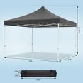 thumbnail image 3 of M optimized 10x10ft Pop Up Canopy, Heavy Duty Instant Tent with Wheeled Carry Bag, All Season Commercial Sun Shelter, Portable Canopy Shelter for Patio, Backyard, Bench, Garden, 3 of 6
