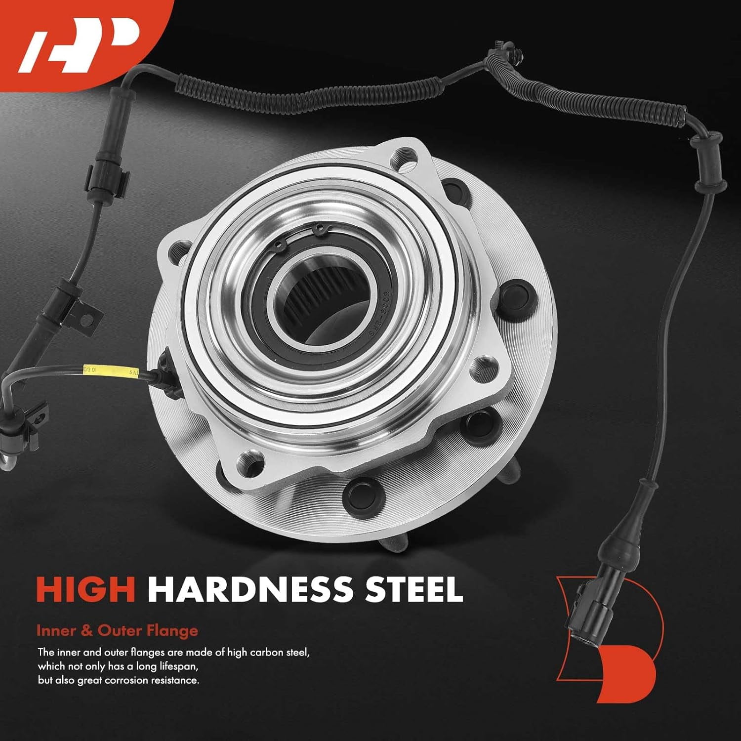 A-Premium 2 x Front Wheel Bearings and Hub Assembly Compatible with Ford F-250/350 Super Duty 2005-2010, F-450/550 Super Duty 2010, 4WD & SRW, w/ABS 8-Lug, Replace # 515081