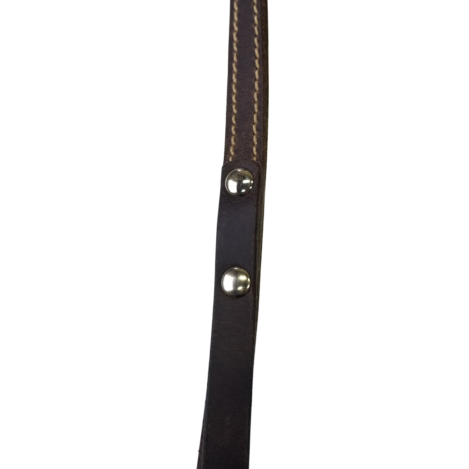 6 Foot Brown Leather Dog Leash - 1" wide