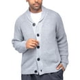thumbnail image 4 of X RAY JEANS Mens Shawl Collar Cardigan, Light Grey, M, 4 of 7