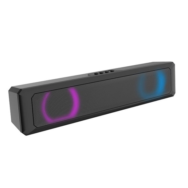 Pisexur Electrónica para Hombres Barra de Sonido Altavoces de Computadora Subwoofer Altavoz de Escritorio de Alta Potencia Altavoz con Efecto de Luz Fluente Colorido Karaoke Sonido Estéreo Altavoces