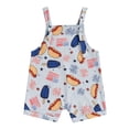 thumbnail image 2 of BemeyourBBs Newborn Baby Boy Girl 4th of July Outfit Summer Rompers Overalls Patriot Independence Day Clothes Fourth of July Flag Fireworks Print Sleeveless Overalls Bodysuits Jumpsuits Shorts, 2 of 10