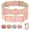 Pink, variant on Pet Artist Plain Padded PU Leather Dog Collars with Metal Buckle Adjustable Neck Strap for Small Large Girl Dogs