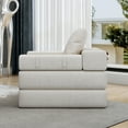 thumbnail image 6 of Single sofa chair that converts to a single sofa bed for living room, guest room, playroom, white, 6 of 11