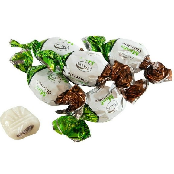 (Price/each)Arcor Chocolate Filled Mint Hard Candy 6lb, 635932