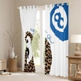 thumbnail image 3 of Homewish Laoperd Billiard Print Curtains Pack of 2 (42x84 Each),Ball Sport Gamer Curtains Blackout,Blue White Brown Bedroom Curtains For Girls Boys,Luxury Bedroom Decor, 3 of 6