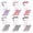 red black purple, variant on 4 Pairs Pilates Grip Yoga Socks for Women, Non-Slip Ruffle Edge Fruit Socks, Grippy Lettuces Socks with Red Lace Cherry, Anti-Skid Athletic Sticky Socks for Pilates, Yoga, Gym, 5-9