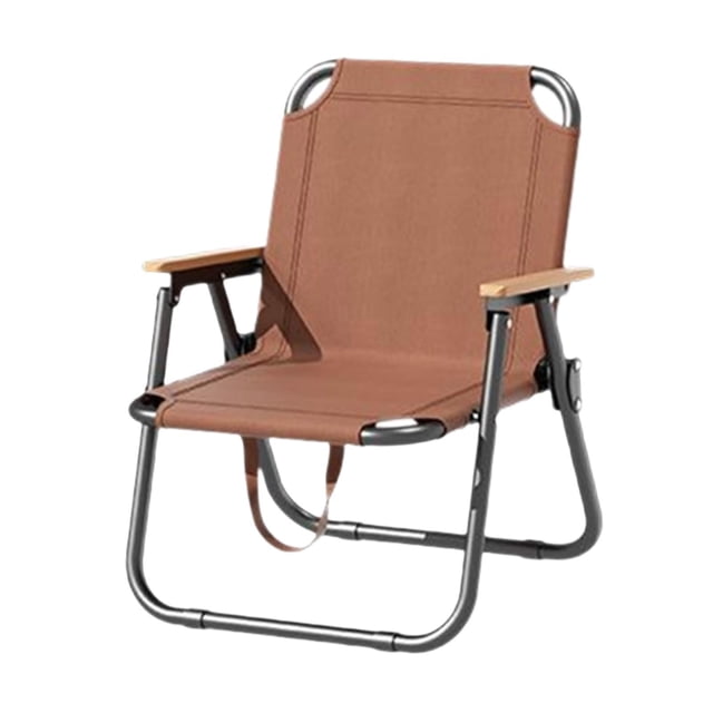 Almencla Camping Chair Lightweight Foldable Chair for Backpacking Fishing Living Room Brown