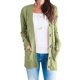 thumbnail image 5 of Guardurnaity Suéter de mujer con cuello en V, botón, prendas de vestir exteriores, abrigo de otoño de punto de manga larga, amarillo, M Prendas para la parte del cuerpo Verde METRO Guardurnaity AP003363-12, 5 of 6