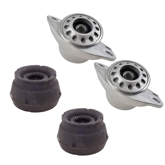 TRQ Front & Rear Upper Strut Mount Set Fits Select 2000-2006 Audi TT 1998-2010 Volkswagen Beetle 2000-2005 Golf Jetta