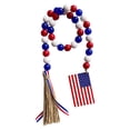 thumbnail image 2 of Home Essentials Independence Day Pendant Decoration Wooden Bead Garland Tassel Hanging String, 2 of 3