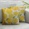 thumbnail image 3 of COMIO  Pillow Cover Lemon Fruit Yellow Summer Double-Sided Design Home Decor for Sofa Livingroom Couch Bed Decorative Throw Pillow Case Gift, 3 of 5