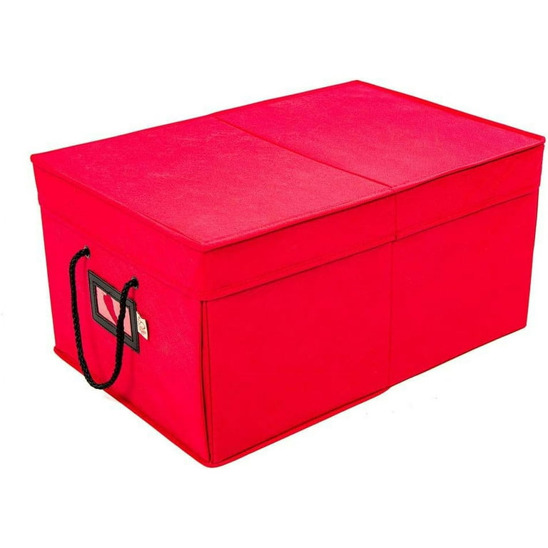  [Christmas Ornament Storage Box with Dividers] - (Holds 72  Ornaments up to 3 Inches in Diameter), Acid-Free Removable Trays with  Separators