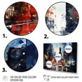 thumbnail image 3 of Designart "Streets of Harlem in Blue Hues I" People Framed Wall Art Decor - Global Blue Harlem Renaissance Living Room Framed Canvas Art, 3 of 6