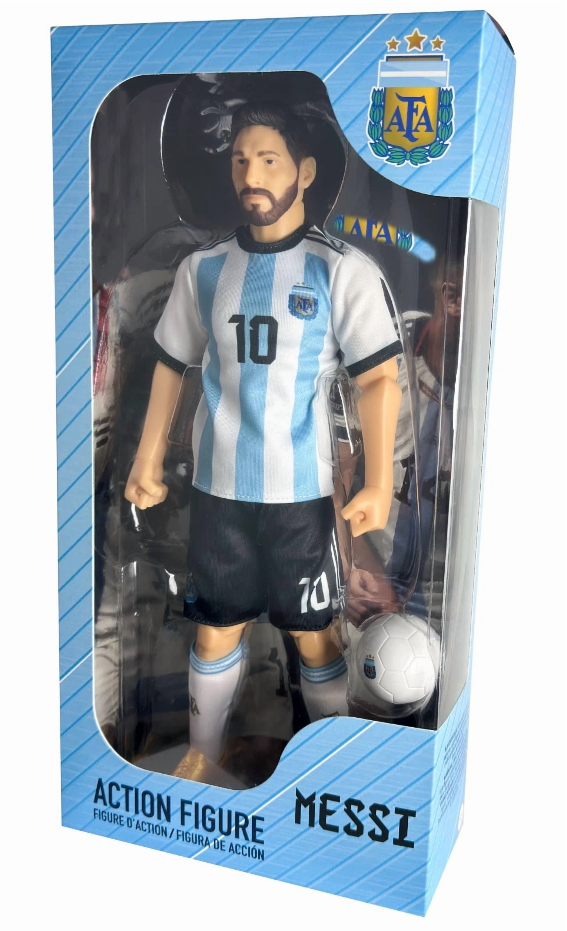 Sockers Messi Argentina Action Figure, 12 in, PVC, 3 Star WC
