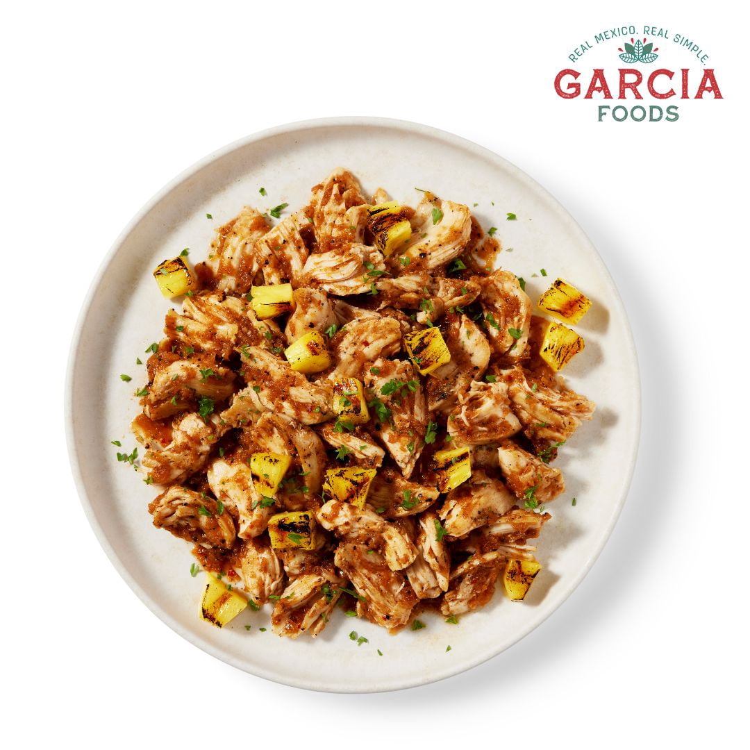 Garcia Foods Chicken Al Pastor, Fully Cooked Frozen Entree, 14 oz Serves 3