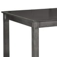 thumbnail image 4 of 6 Piece Wooden Dining Table Set with Padded Chairs and Table, Gray, 4 of 5