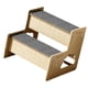 thumbnail image 3 of Escaleras de madera para mascotas, escaleras para gatos, cama, escalera para perros pequeños, cachorros, escaleras para perros con condominio para gat 2 pasos, 3 of 9