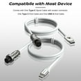 thumbnail image 6 of Coiled Cable for Gaming Custom Keyboard,Double-Sleeved Coiled USB C Cable with Detachable Metal Aviator for Keybaord, 6 of 9