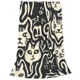 thumbnail image 2 of Balery Abstract Cat Faces Pattern Manta de Felpa Suave y Acogedora – Cobija de Franela Aterciopelada para Cama, Lavable y Cálida para Sofá, Mascotas, Transpirable-50"x40", 2 of 7