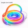 Tringa Color Rope Light OANLKGI RGB Rope Light 118.11 in Fabric Wrapped Body USB Flexible LED ...
