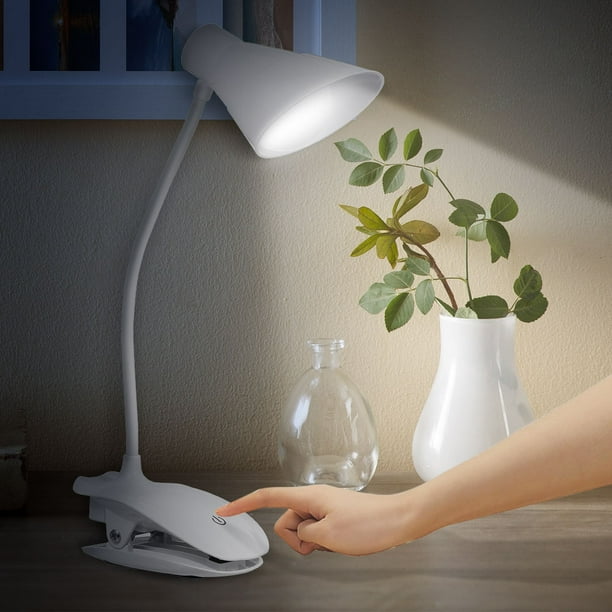 Led Clip On Reading Light Book Light 3 Brightness Levels Reading Lamp With Slick Touching Control Walmart Com Walmart Com