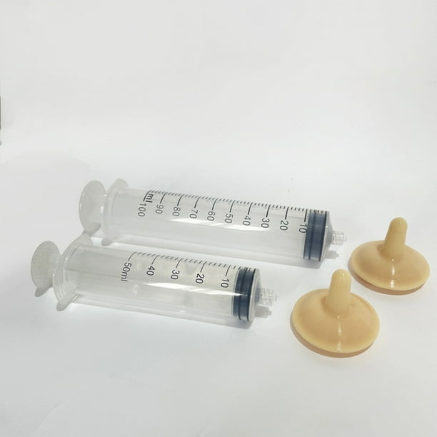 Ugerlov Pet Feeding Silicone Nipple with Bottle and Syringes for