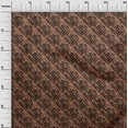 thumbnail image 3 of oneOone Rayon Brown Fabric Geometric Dress Material Fabric Print Fabric By The Yard 56 Inch Wide, 3 of 4