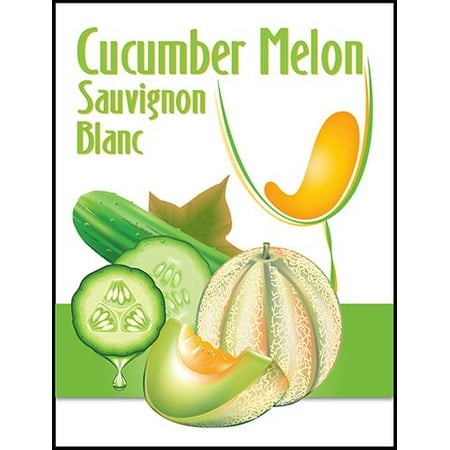 Cucumber Melon Sauvignon Blanc Wine Labels