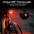 thumbnail image 5 of HOOTEK Bike Tail Light Smart - with Brake Sensing Bicycle Rear Lights for Night Ride, 8 Smart Modes Bright LED Back Lights, USB-C Rechargeable, IPX6 Waterproof, Cycling Safety Taillight Accessories, 5 of 8