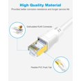 thumbnail image 4 of Cable Ethernet DDMALL CAT 8 de 0,5 m (paquete de 2), 40 Gbps, 2000 MHz, blanco, 4 of 9
